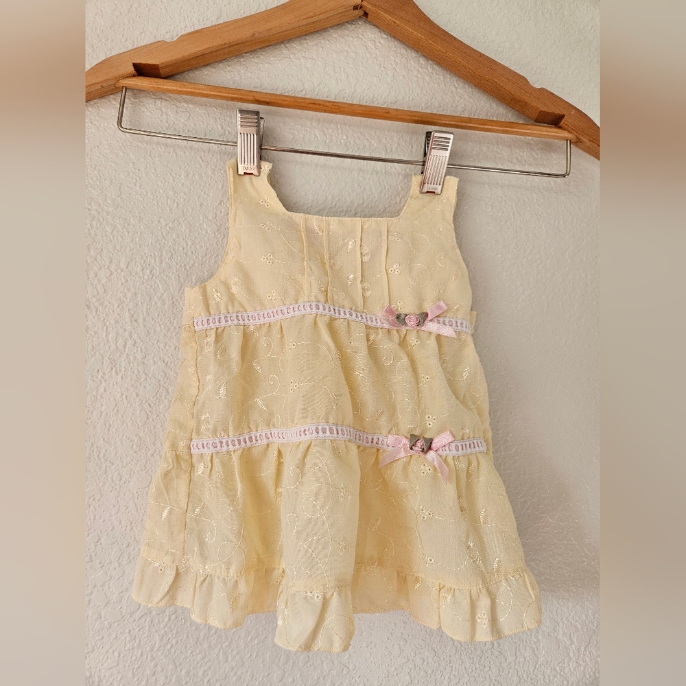 vintage little lindsey baby girl dress set